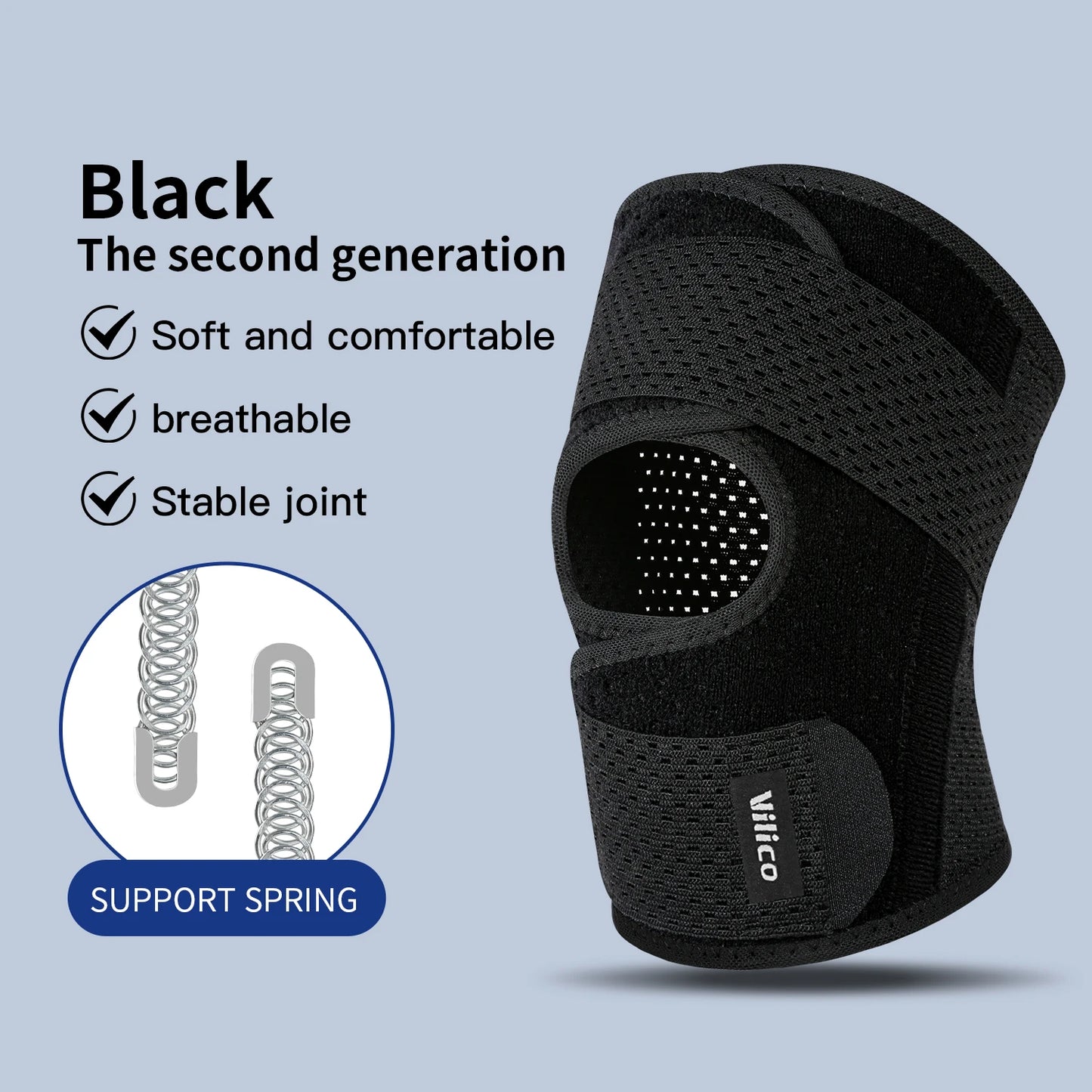 1PC Sports Kneepad Men Women Pressurized Elastic Knee Pads Arthritis Joints Protector Fitness Gear Volleyball Brace Protector
