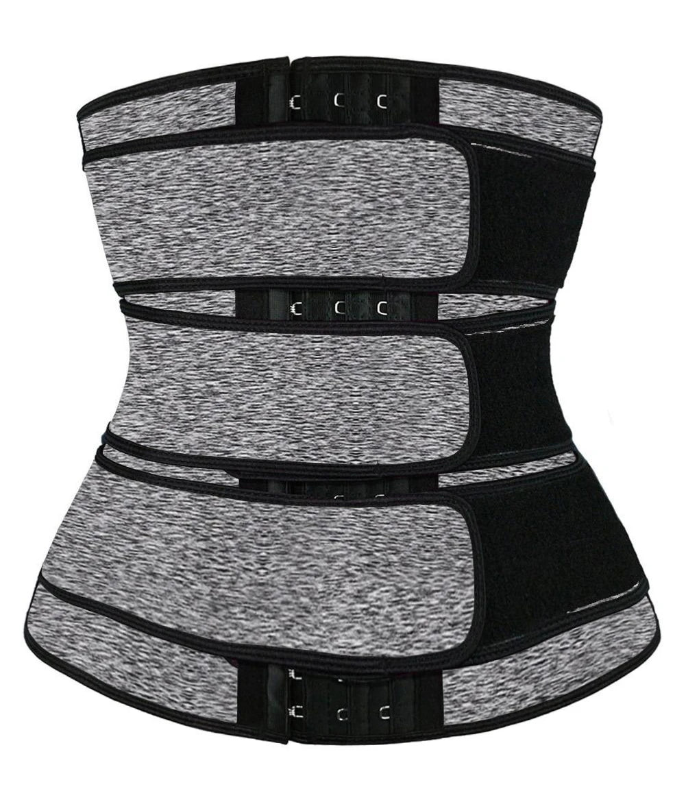Women Waist Trimmer Tripple Belts Waist Trainer Shaperwear Tummy Control Slimming Fat Burning For Postpartum Sheath Belt