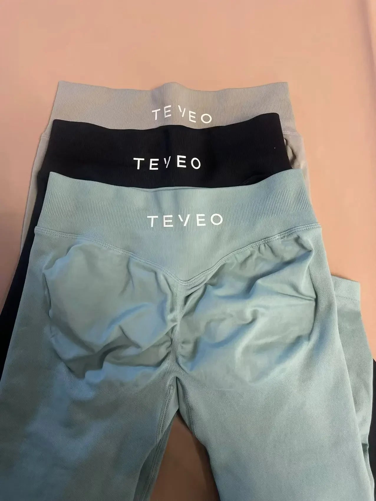 Seamless Yoga Pants Impact Leggings Women High Stretch Low Ribbed Band Scrunch Gym Leggings Fitness Sweat Wicking Workout