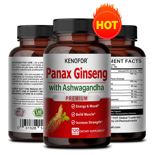 Ginseng and Maca extracts provide energy and strength for men and women, while black pepper aids in better absorption