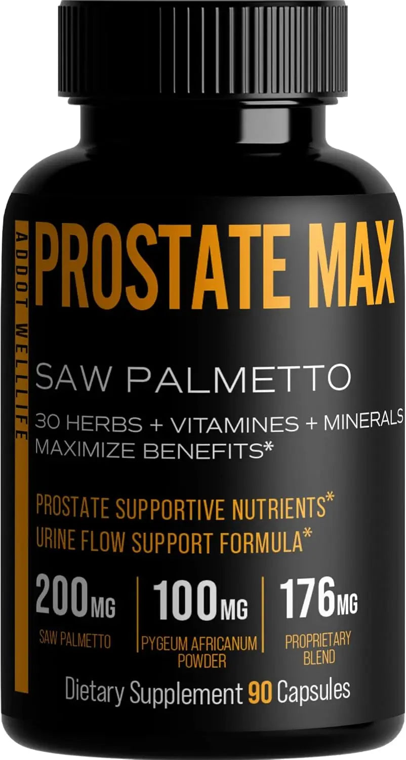 With Saw Palmetto and 30 Powerful Herbal Extracts, Minerals and Vitamins to Maximize Prostate Health, 90 Capsules