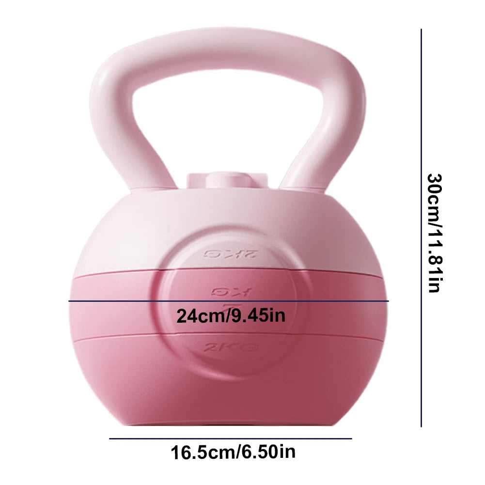 Water-filled Kettlebell Soft Kettlebell Shock-Proof Kettlebell Weights Anti Slip Grip Hand Weights Home Gym Equipment 2-4/6KG