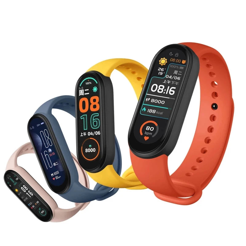 2025 Smart Bracelet Multi-Function Heart Rate Blood Pressure Monitor Step Music Sleep Monitoring M6 Smart Fitness Sports Watch