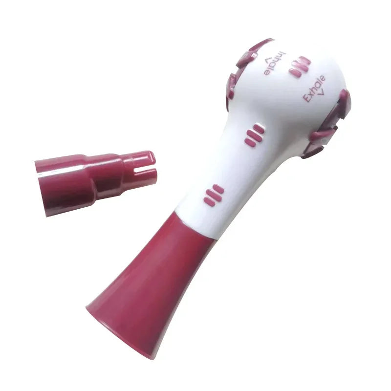 Breathing Trainer Adjustable Resistance Handheld Lung Expansion Training Tool Increase Lung Capacity Running Abdominal Exerciser