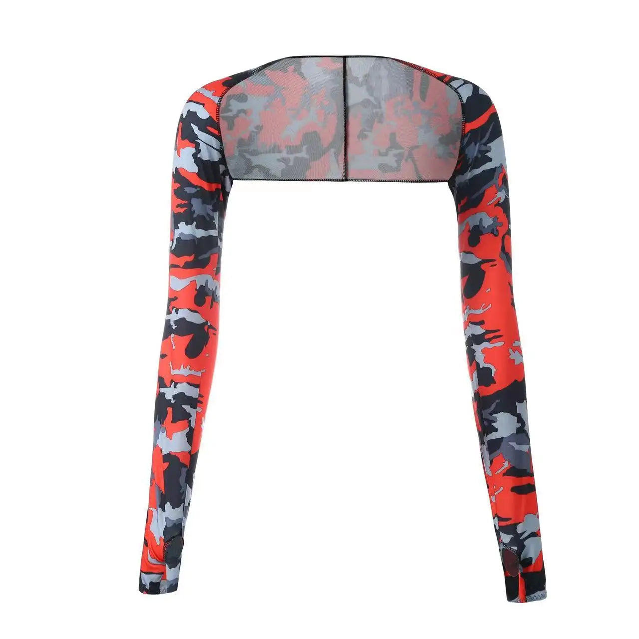 1Pair Cooling Shawl Arm Sleeves Sun Protection for Women Men with Finger Hole for Golfing, Driving, Riding, Fishing