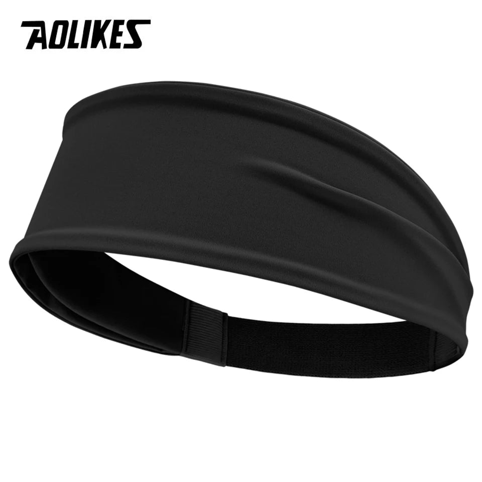 AOLIKES Sport Headbands for Men Women Non-Slip Moisture Wicking Workout Sweatband Fitness Running Cycling Football Yoga Hairband