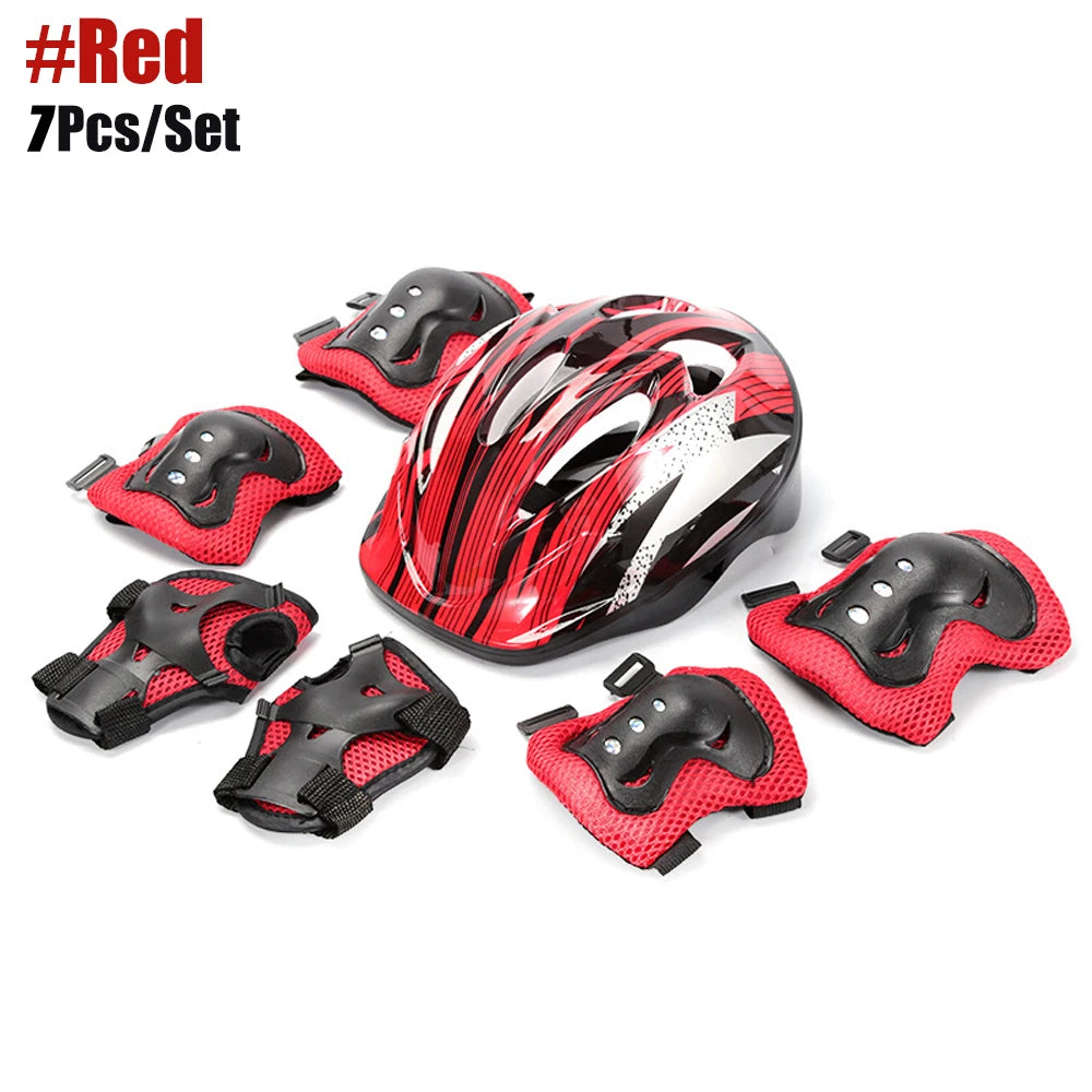 Kids Bike Helmet Knee Elbow Wrist Pads,Toddler Helmet with Protective Gear Set,for Bicycle Cycling Skateboard Scooter Skating
