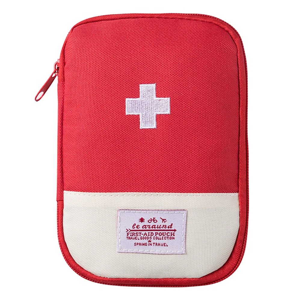 Portable First Aid Medical Kit Travel Outdoor Camping Emergency Medicine Storage Bag Travel Mini EDC Pouch Organizer Pill Case