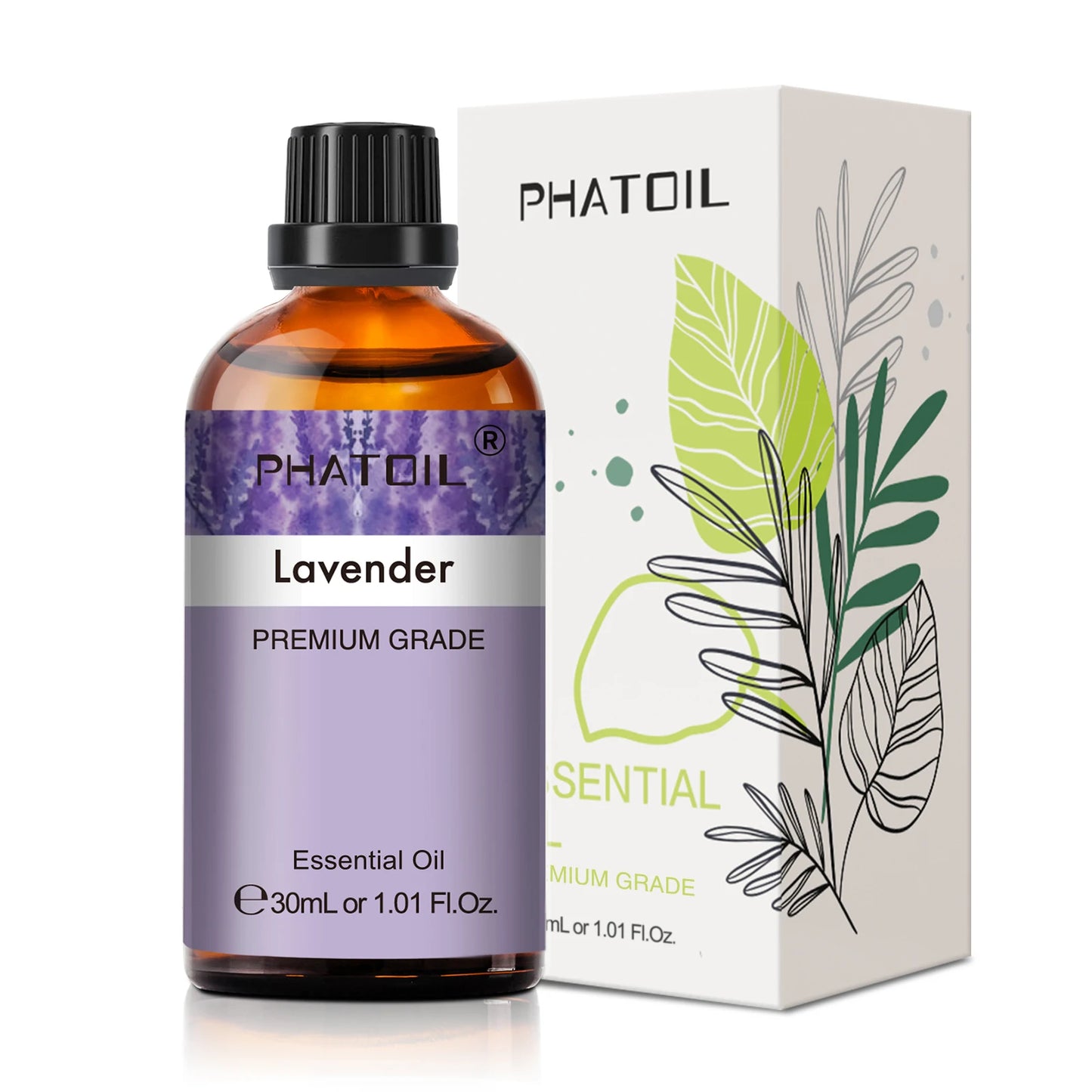 PHATOIL 1PCS Aromatherapy Essential Oil 30ml Lemon Eucalyptus Spearmint Australian Tea Tree Juniper Rose Aroma Essential Oils