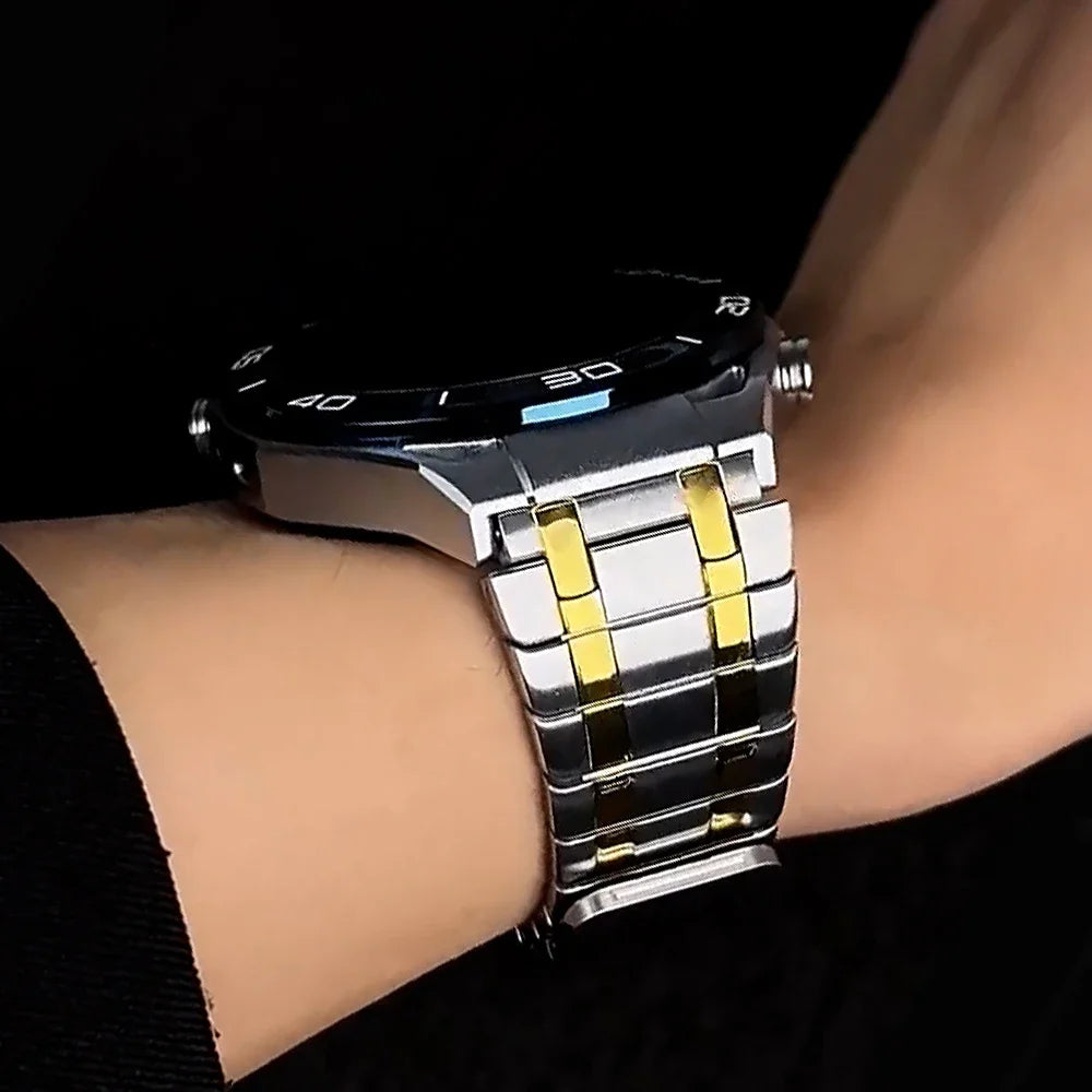 22mm Magnetic Stainless Steel Band For Huawei Watch 4Pro GT 3 4 46mm Ultimate Strap For Amazfit gtr4/GTR 47mm Business Bracelet