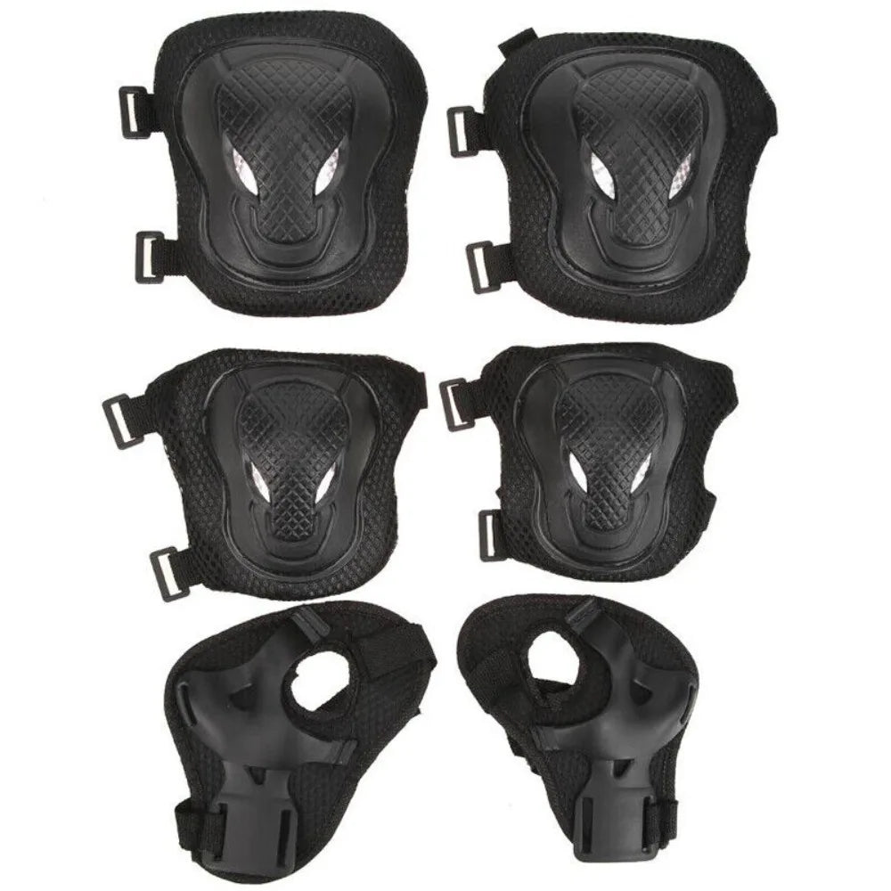 Women Men Elbow Wrist Knee Pads Protective Gear Set Skate Roller Cycling Bike