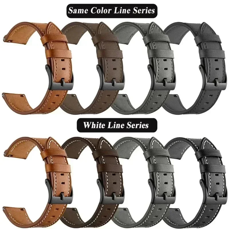 Leather Strap Watchband for Huawei Watch GT 5 Pro 46mm Smart Wriststrap Quick Releas Bracelet for Huawei GT5 46mm Accessories