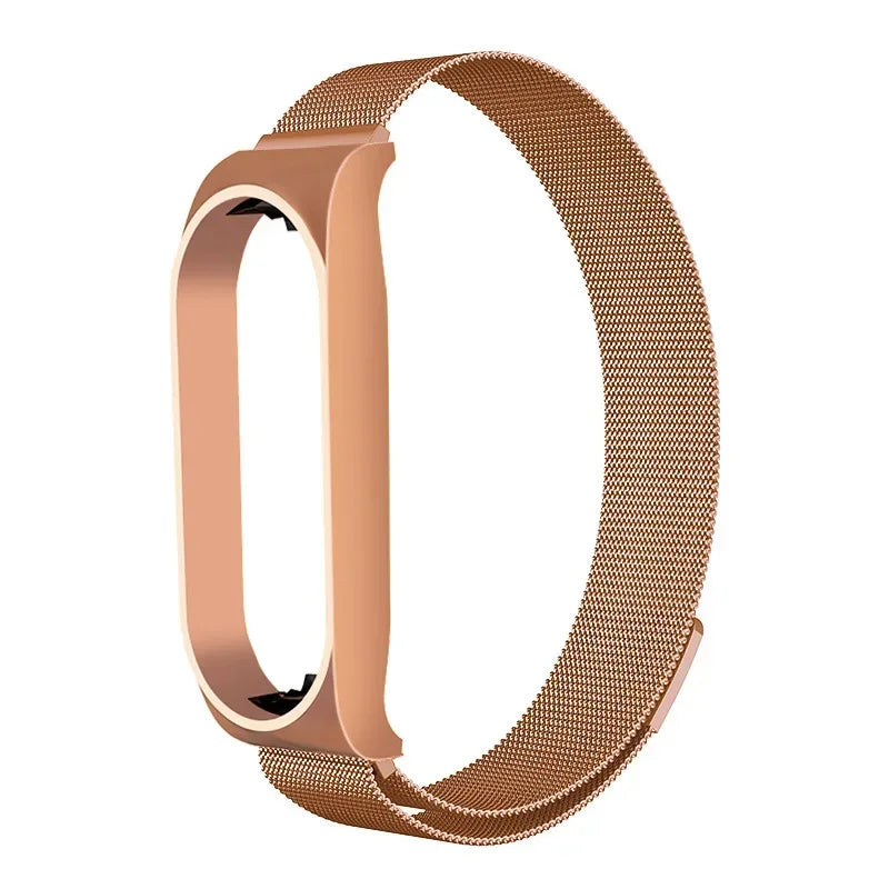 Milanese Loop Strap For Xiaomi Mi Band 7 6 5 4 3 Stainless Steel Magnetic Bracelet Metal Wristband for Xiaomi mi band 4 3 Straps