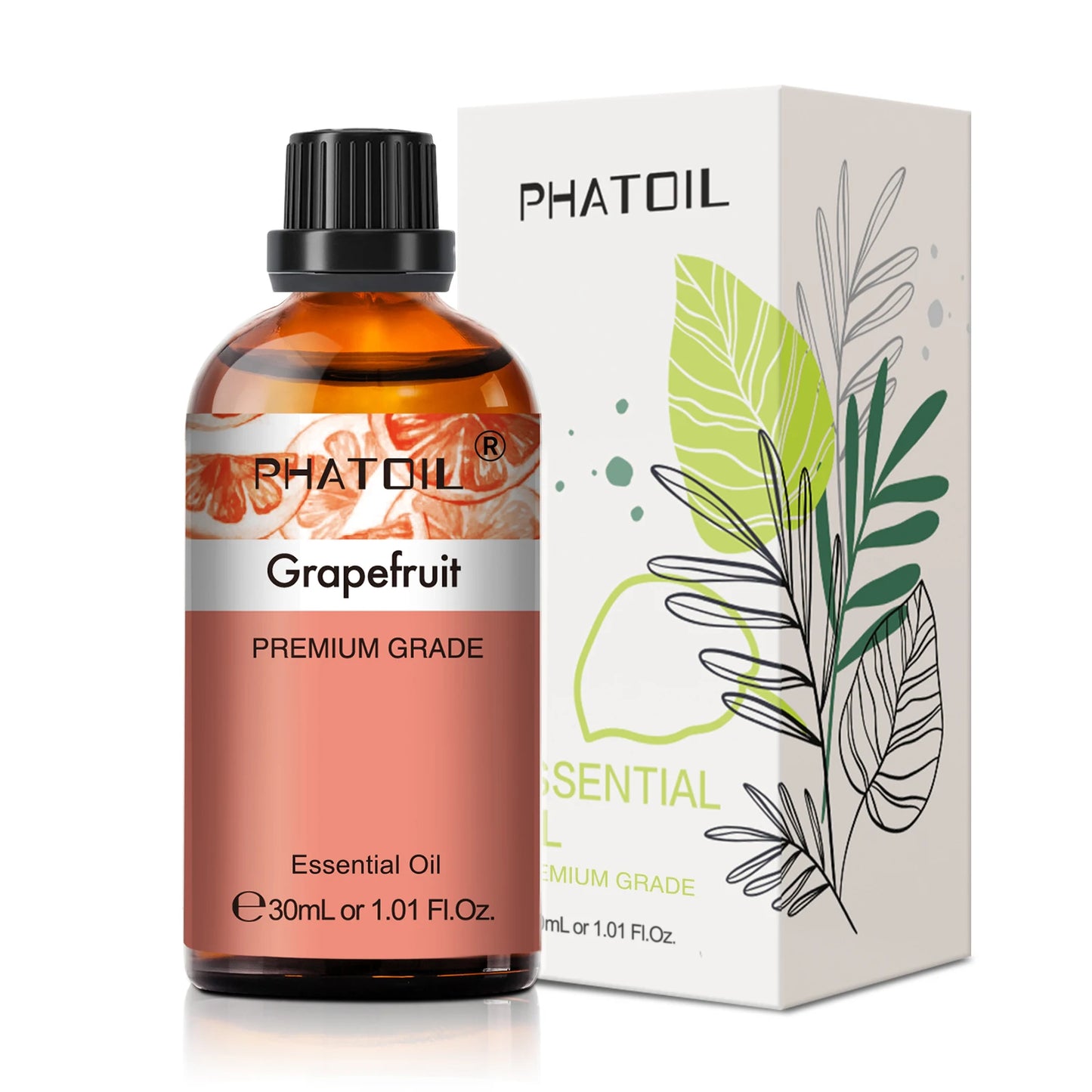 PHATOIL 1PCS Aromatherapy Essential Oil 30ml Lemon Eucalyptus Spearmint Australian Tea Tree Juniper Rose Aroma Essential Oils
