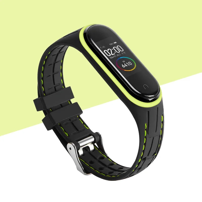 Strap For Mi band 7 6 5 Bracelet Sport belt Silicone watchband replacement Smartwatch bracelet for Xiaomi mi band 3 4 5 6 strap