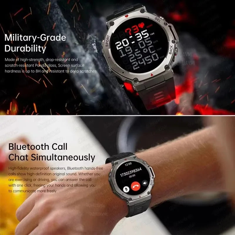 2025 New For Xiaomi T-Rex 3 Ultra GPS Smart Watch 5 ATM Waterproof Built-in Dual-band GNSS Compass Military Sport Smartwatch Men