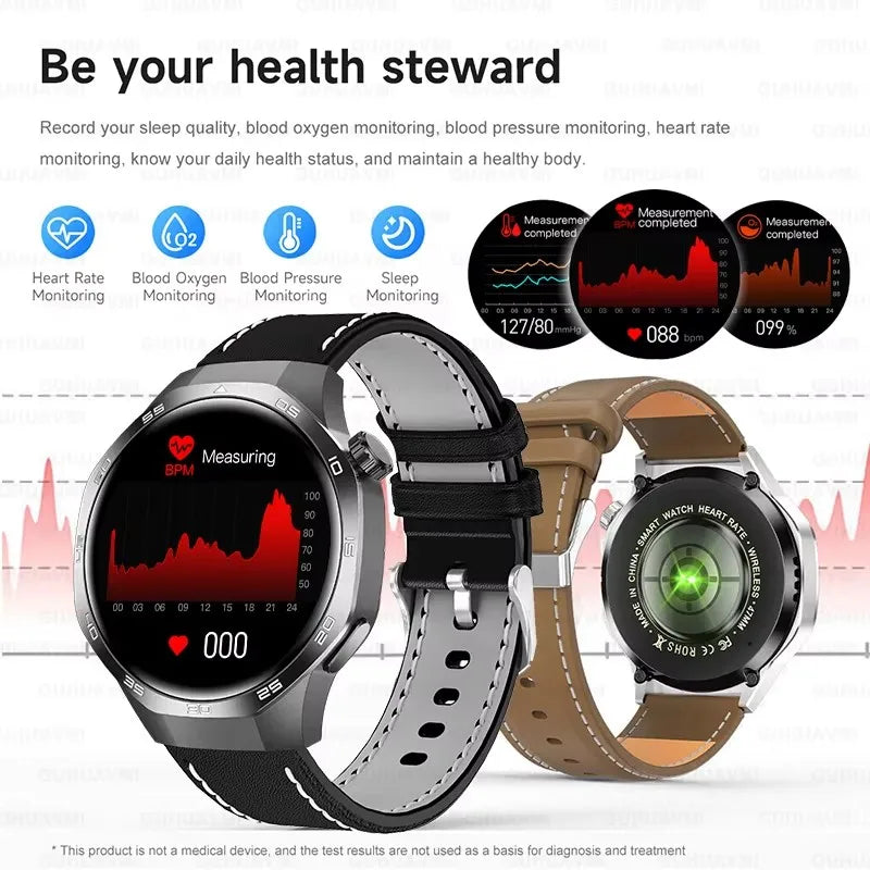 New GT 5 PLUS Smart Watch Men Women  AMOLED HD Screen SmartWatch Heart rate Blood oxygen Music Sport GPS tracker NFC Smartwatch