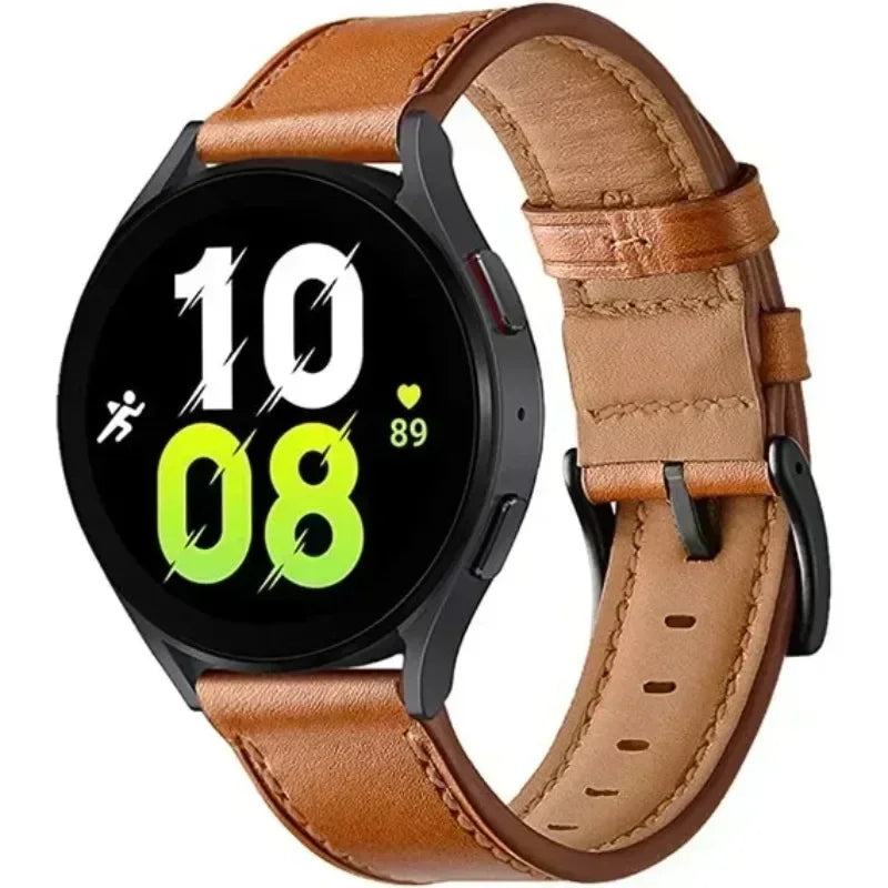 Leather Strap Watchband for Huawei Watch GT 5 Pro 46mm Smart Wriststrap Quick Releas Bracelet for Huawei GT5 46mm Accessories
