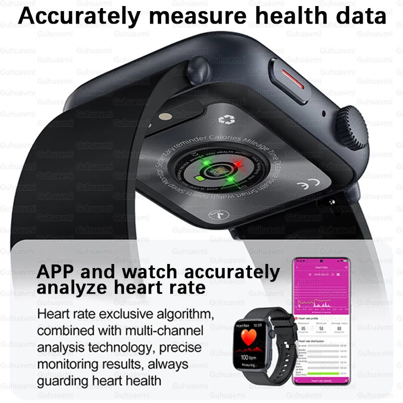 2025 New NFC Smat Watch Women 1.85-inch Blood Pressure Heart Rate Bluetooth Call Female Health Smarwatches Ladies For HUAWEI IOS