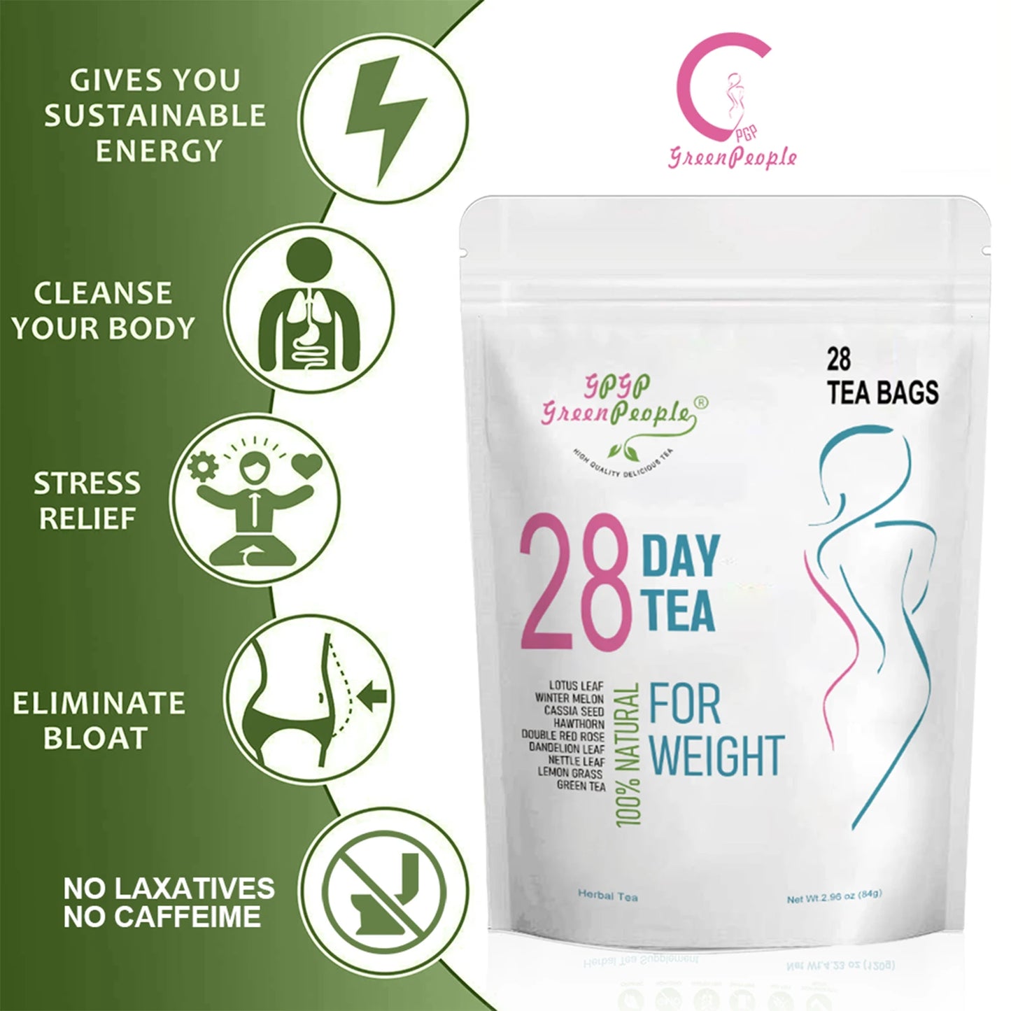 28 Day Skinny Weight Loss Supplement Support Fat Burning, Belly Fat, Ketogenic Diet, Natural Herbal