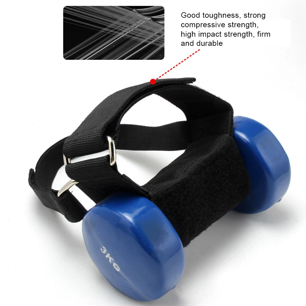 Dumbbell Ankle Strap Tibialis Trainer with Hook and Loop Fastener Feet Dumbbell Attachment for Leg Muscles Strength Training