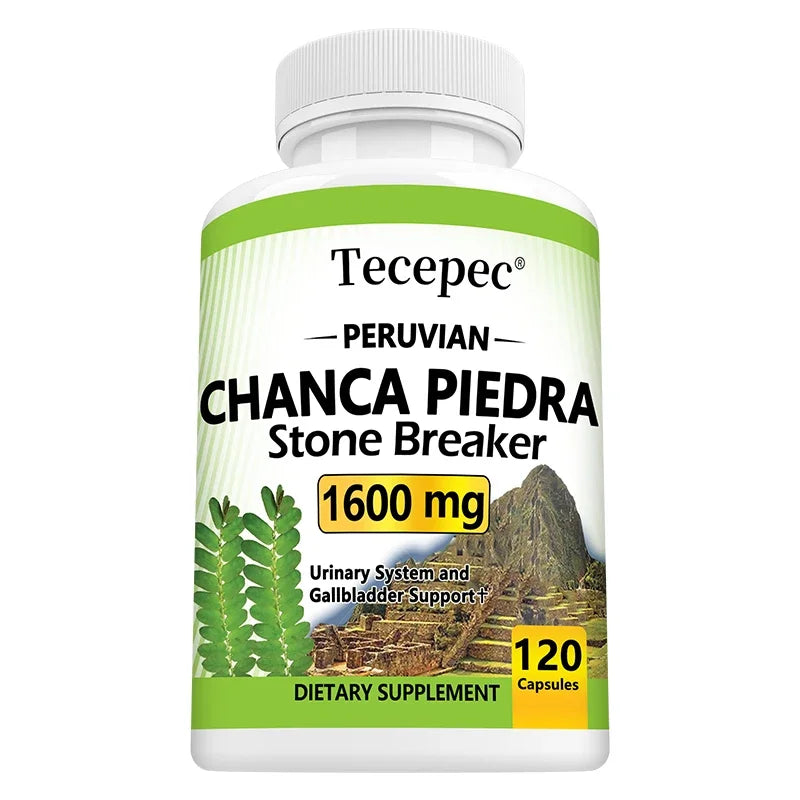 Chanca Piedra 1600 Mg Herbal Supplement Supports Urinary Tract Health Kidney Health Anti-Inflammatory Immunity Booster Health Ca