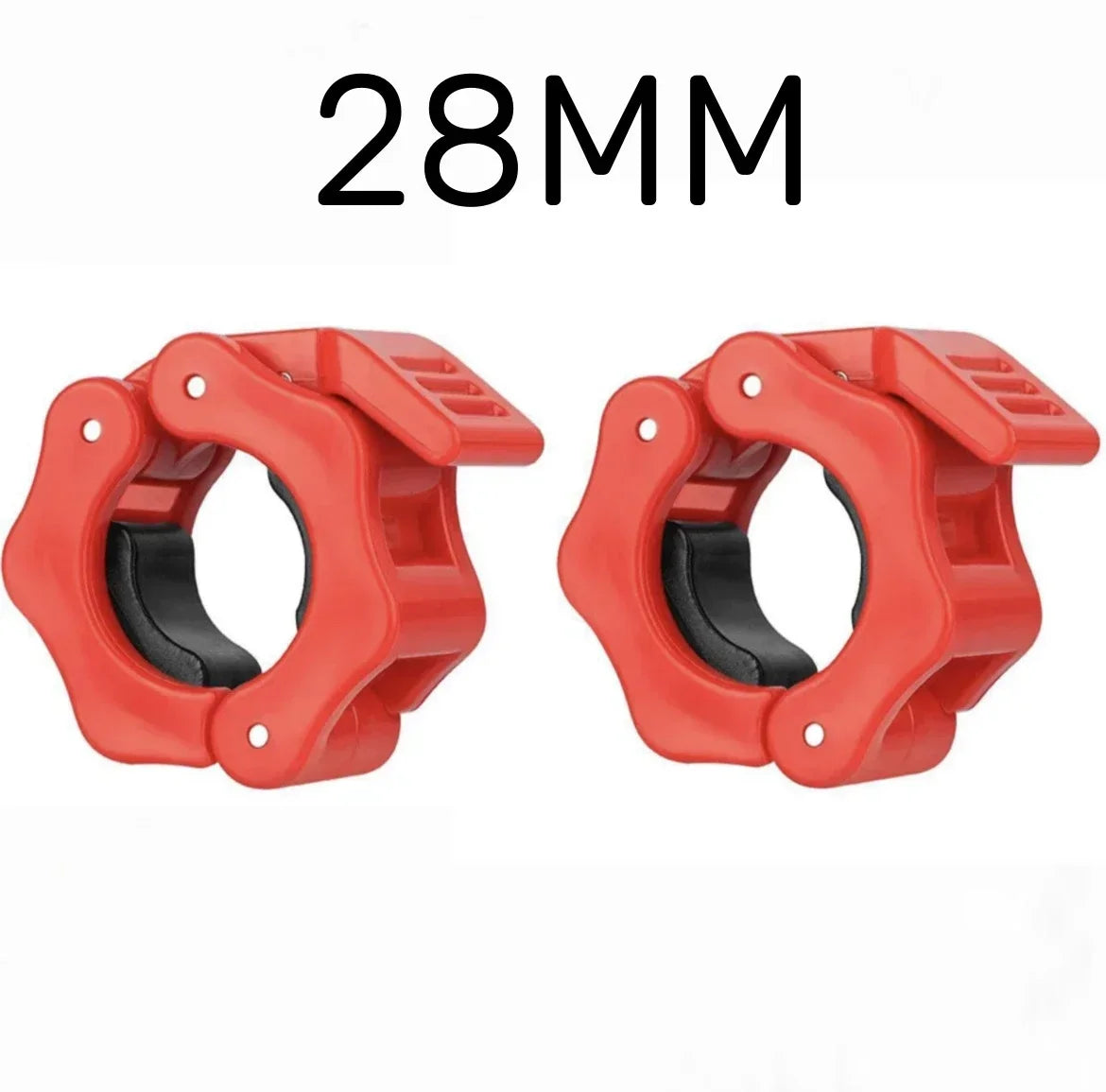 2PCS 25/28/30mm Quick Release Barbell Clamps Spin lock Barbell Collars Weight Bar Clips for Weightlifting and Strength Training
