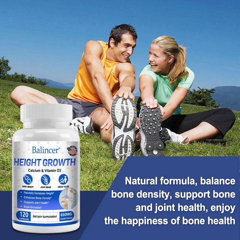Bone Growth Supplement for Adults and Children - Increase Bone Density, Reduce Bone Loss, Support Osteoporosis