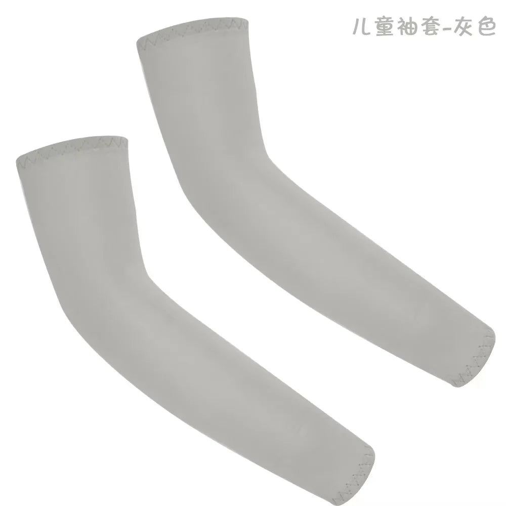 1Pair Arm Sleeves for Kids UV Sun Protection Sleeves Compression Sleeves Cooling Arm Cover Boys Girls Outdoor Sports