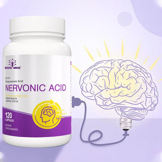 Neuroacid Brain Nootropics, Supports Stress Relief, Focus, Intelligence, Vision, Brain Development, 120 Capsules