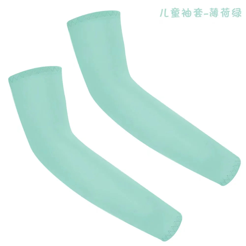 1Pair Arm Sleeves for Kids UV Sun Protection Sleeves Compression Sleeves Cooling Arm Cover Boys Girls Outdoor Sports