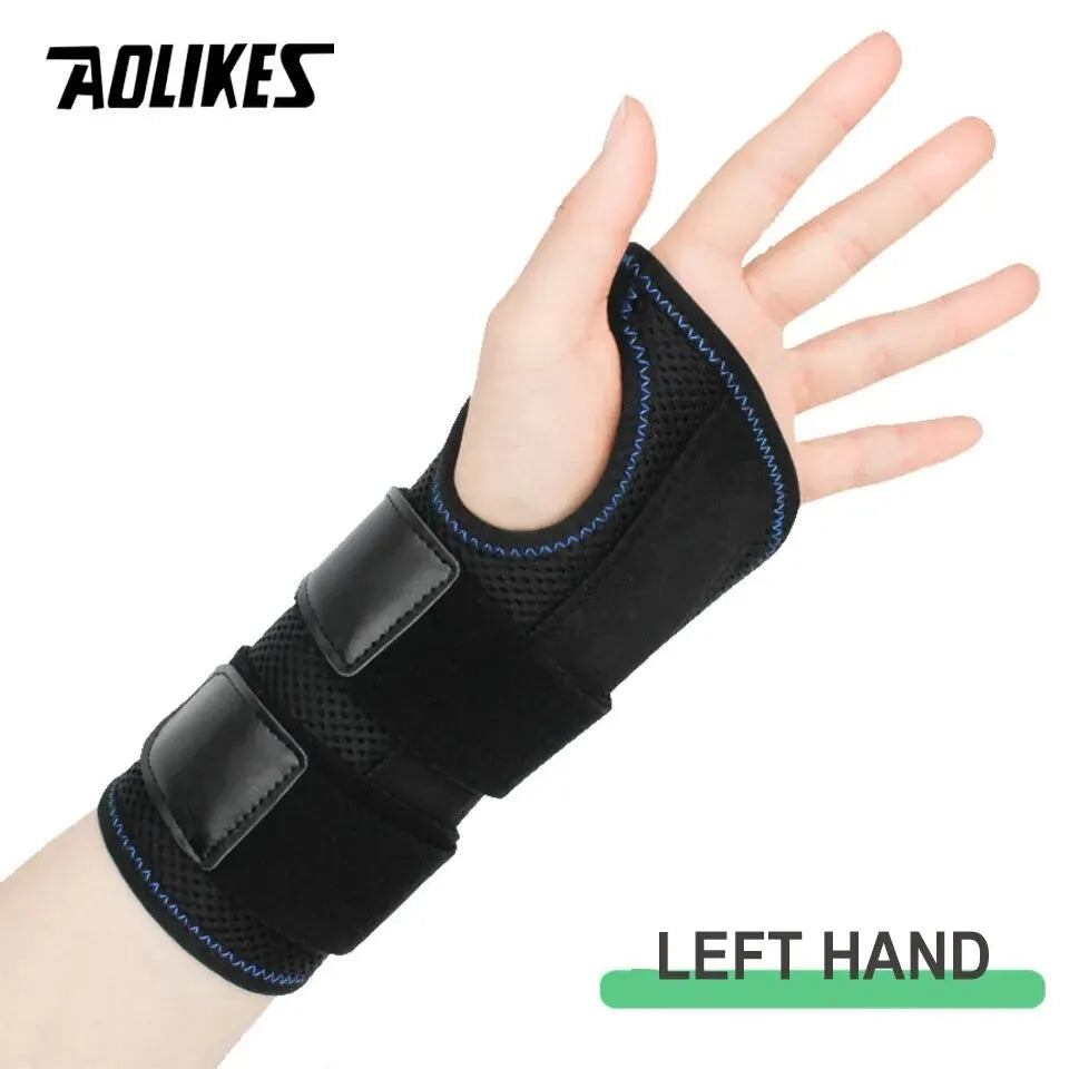 AOLIKES 1PCS Wrist Brace for Carpal Tunnel Arthritis, Wrist Support with Splints Compression Hand Support for Tendonitis Sprain