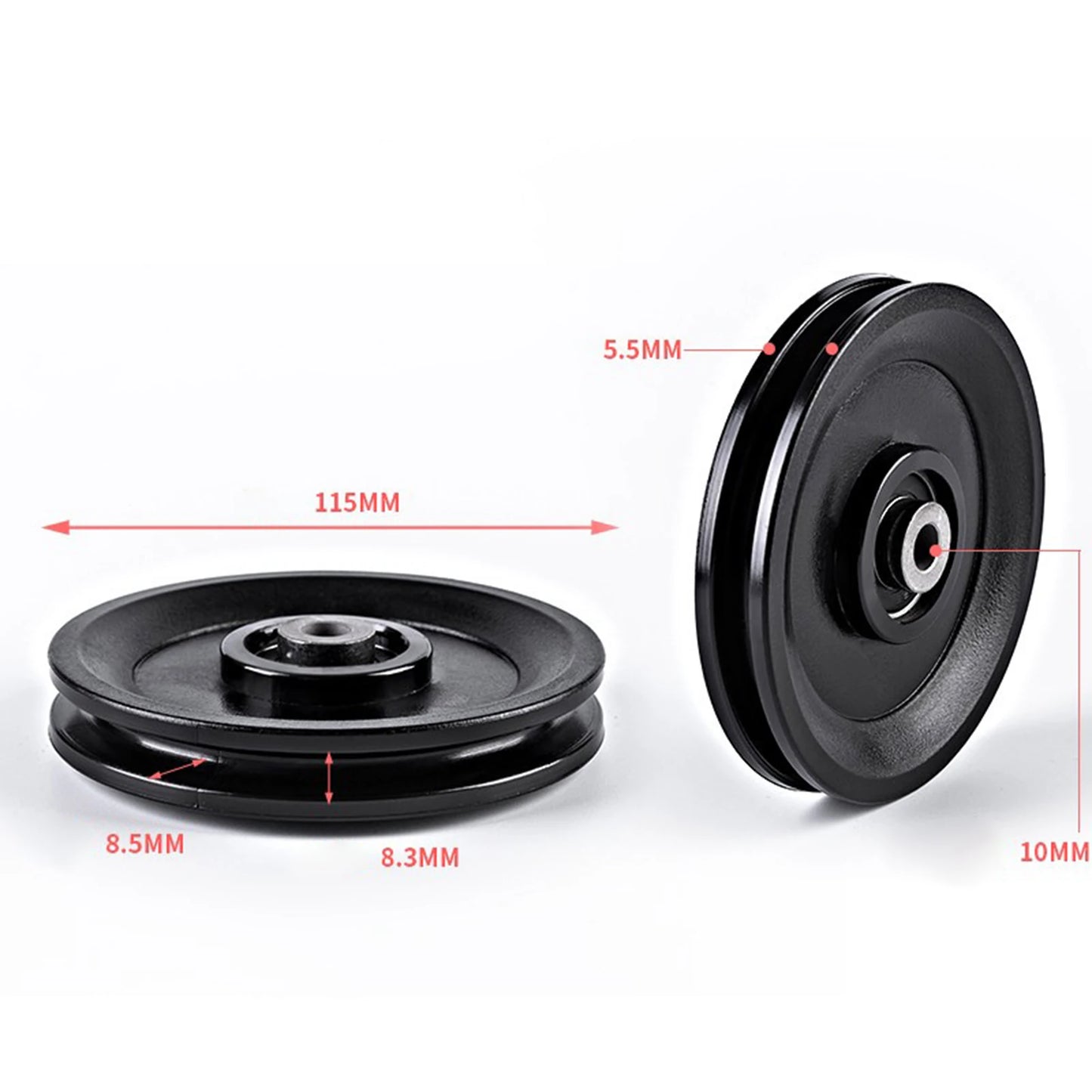 Fitness Pulley Wheel Parts Convenient Wear Resistant Accessory Universal for Cable Machine Pulley System Home Gym Attachments