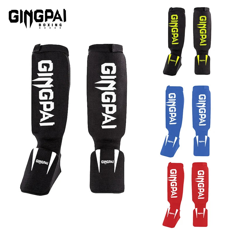 Cotton Instep Shin Guard Karate/Sanda/Taekwondo/Muay Thai/Boxing Leggings Ankle Support Protection Foot Brace Equipment