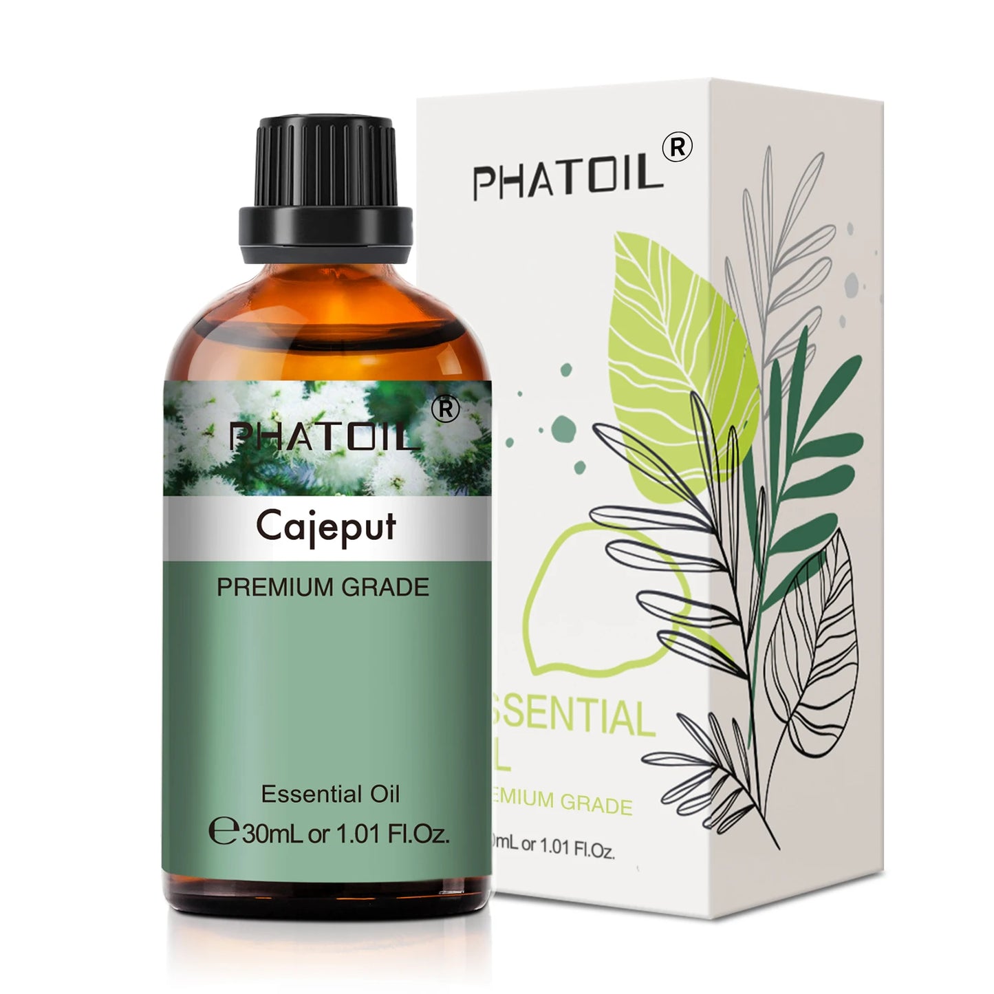 PHATOIL 1PCS Aromatherapy Essential Oil 30ml Lemon Eucalyptus Spearmint Australian Tea Tree Juniper Rose Aroma Essential Oils