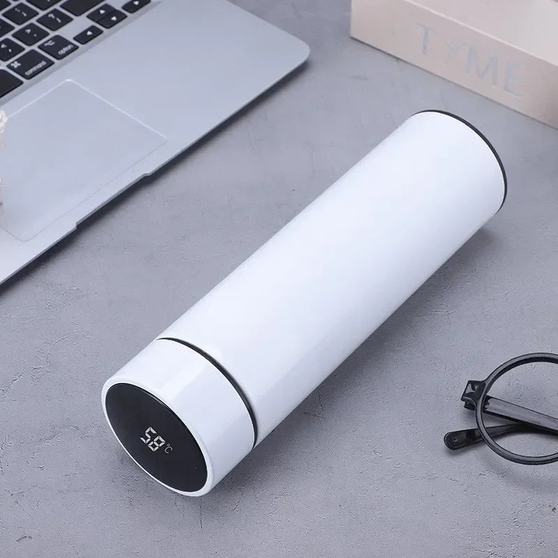 500ML Intelligent Temperature Thermos Bottle Stainless Steel Insulated Cup Portable Vacuum Flask Keeps Cold and Heat Thermal Mug