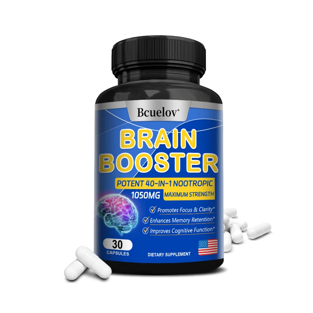 Advanced Brain Booster - Promotes Healthy Brain Development, Improves Memory, Concentration and Learning Abilities
