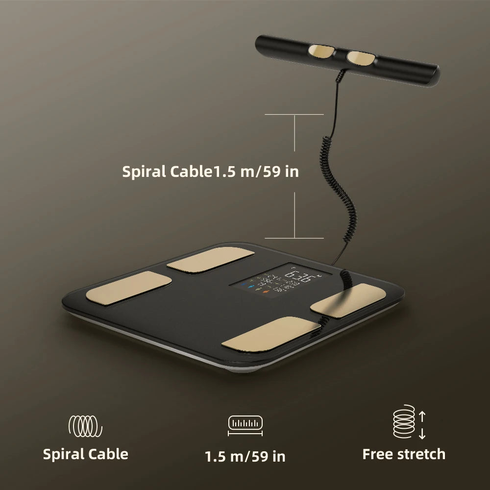 Smart Bioimpedance Scale 8 Electrode BMI Body Mass Index Scale Body Fat Scale Weight Balance Scale Smart Body Composition Scale