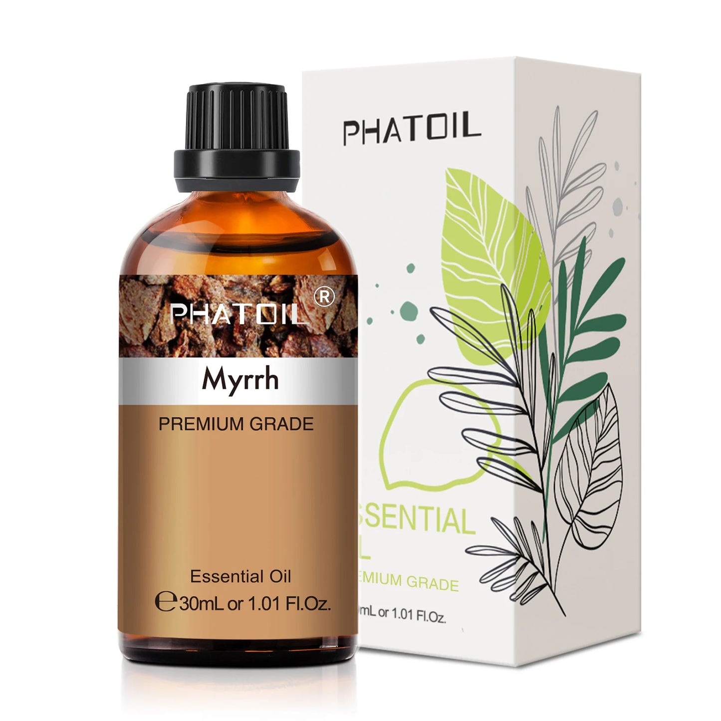 PHATOIL 1PCS Aromatherapy Essential Oil 30ml Lemon Eucalyptus Spearmint Australian Tea Tree Juniper Rose Aroma Essential Oils