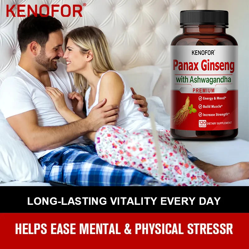 Ginseng and Maca extracts provide energy and strength for men and women, while black pepper aids in better absorption