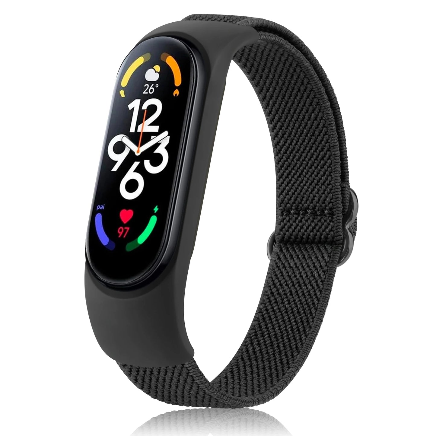 Elastic Nylon Watch Strap For Xiaomi Mi Band 7 6 5 4 3 Band Adjustable Wristband For Xiaomi Mi Band 3 4 5 6 7 Strap Replacement