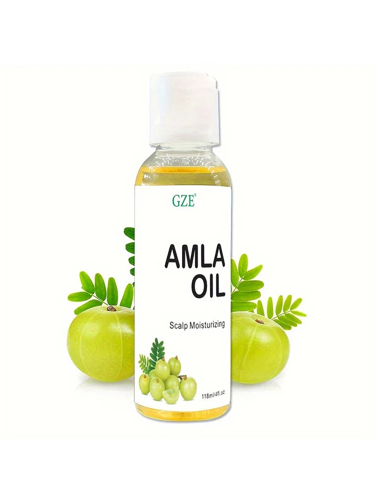 GZE Amla Hair Oil For Healthy Hair Shine and Moisturized Scalp, Indian Hair Oil for Men and Women, Bio Oil for Hair
