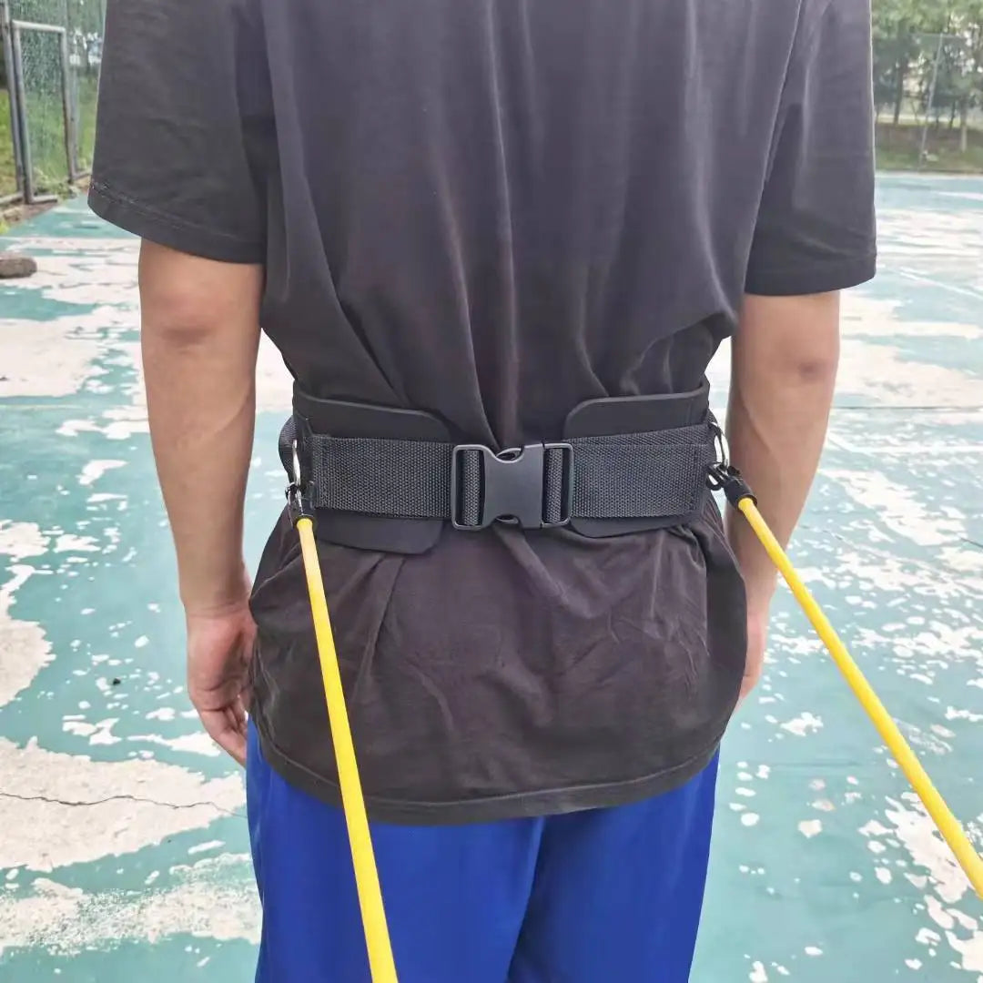 Gym Fitness Equipment Jump Resistance Workout Training Handles Waist Belt Pull Rope Force Trainer Vest