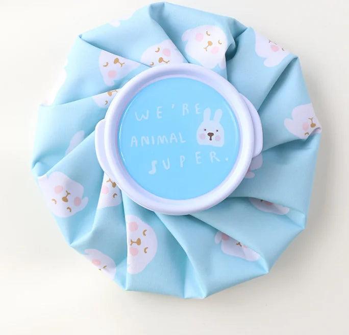 Cloth Ice Pack Household Folding Ice Pack Cartoon Thickening Leakproof Hot Water Bag Cold and Hot Compress Physiotherapy Bag Wat