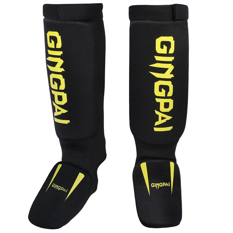 Cotton Instep Shin Guard Karate/Sanda/Taekwondo/Muay Thai/Boxing Leggings Ankle Support Protection Foot Brace Equipment