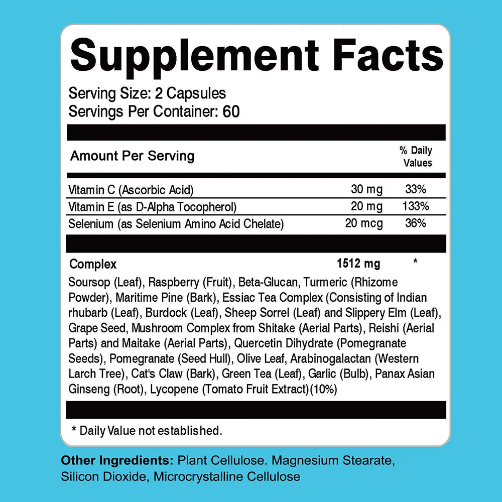 Gut Health Capsules Supplements - Immune System & Digestive Health, Help Maintain Beneficial Bacteria in The Intestines