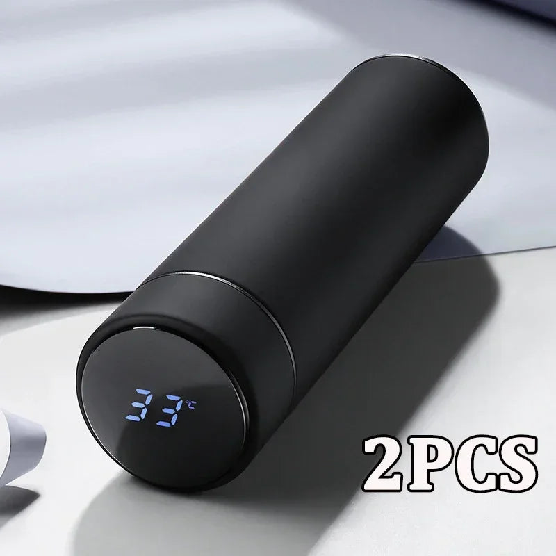 Intelligent Temperature Display Thermal Mug 304 Stainless Steel Thermos Bottle Long-lasting Heat Preservation Cute Water Bottle