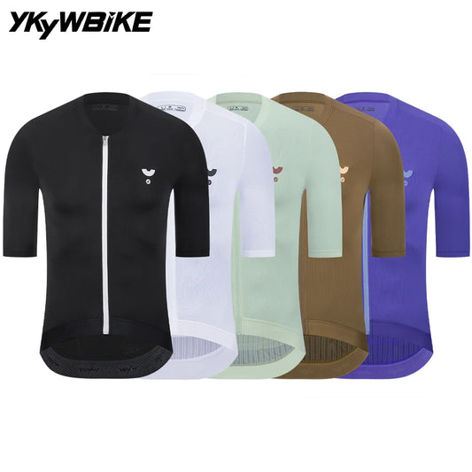 YKYWBIKE 2025 Cycling Jersey Men Summer Pro Team Bicycle Shirt Short Sleeve Breathable Road Bike Maillot Cycling Clothing MTB