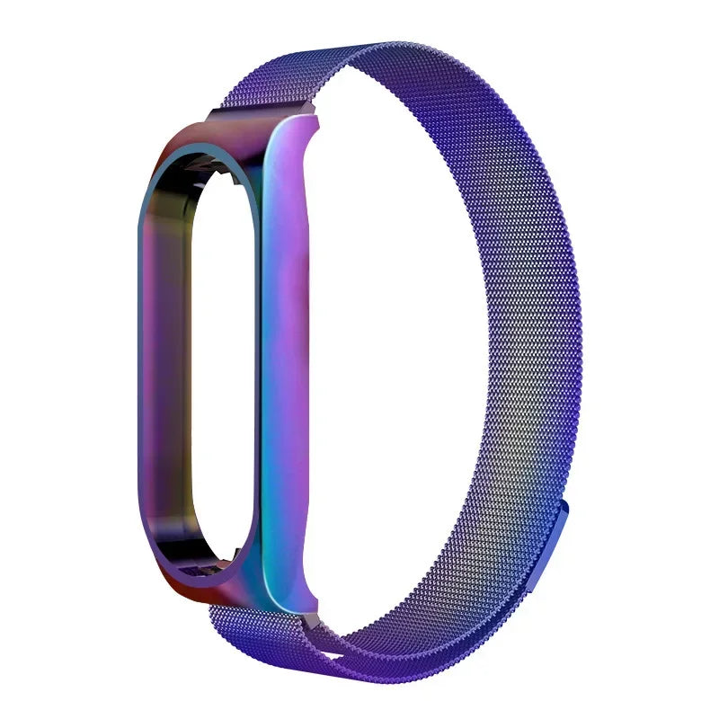 Milanese Loop Strap For Xiaomi Mi Band 7 6 5 4 3 Stainless Steel Magnetic Bracelet Metal Wristband for Xiaomi mi band 4 3 Straps