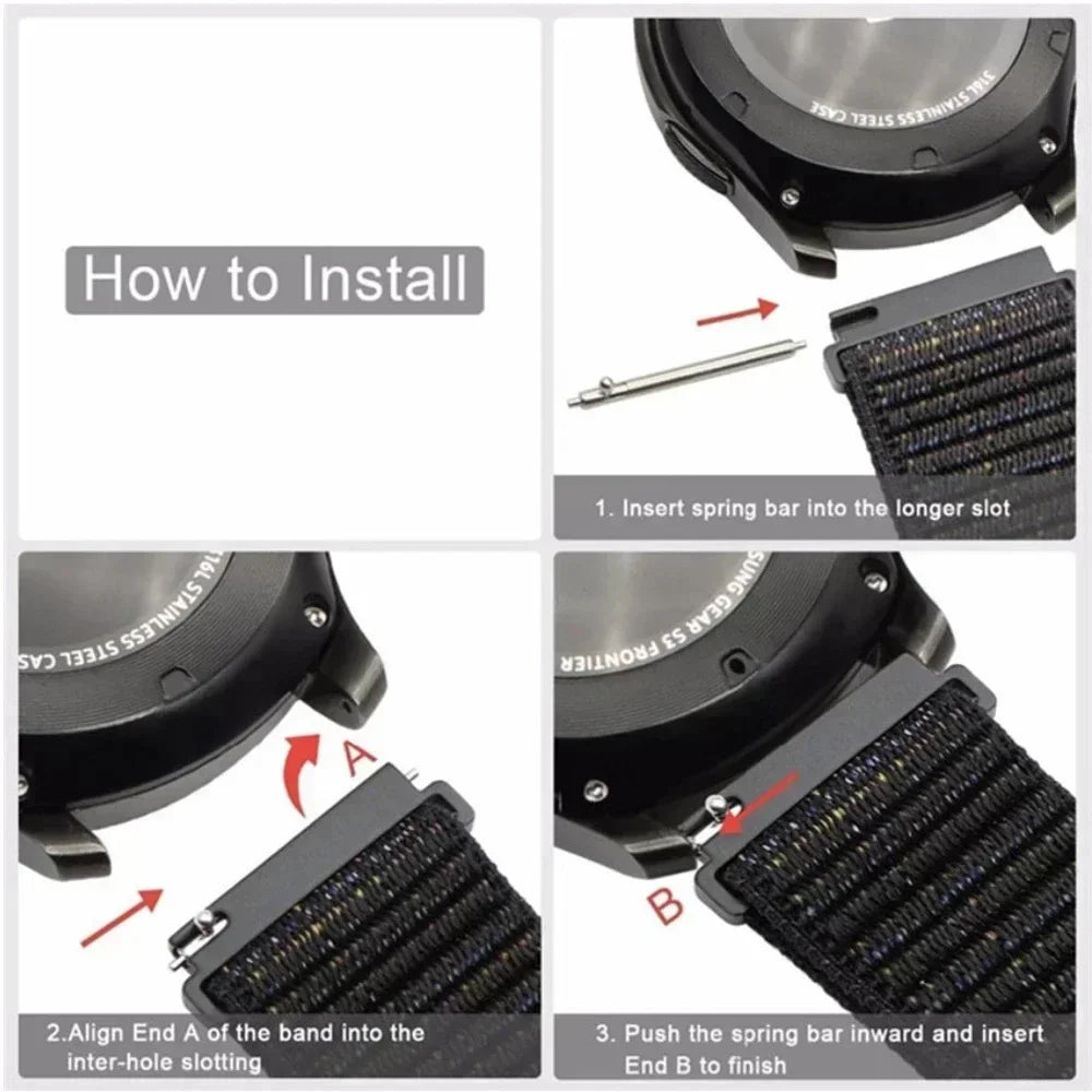 Nylon Loop Strap for Huawei Watch GT 5 Pro 46mm Smartwatch Replacment Bracelet Sport Watchband Correa for Huawei GT5 Watch Band